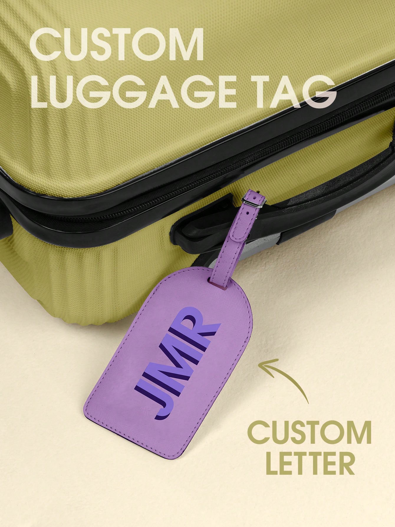 Party Favor Bag - Tag Bagasi Inisial Pribadi Huruf Kustom