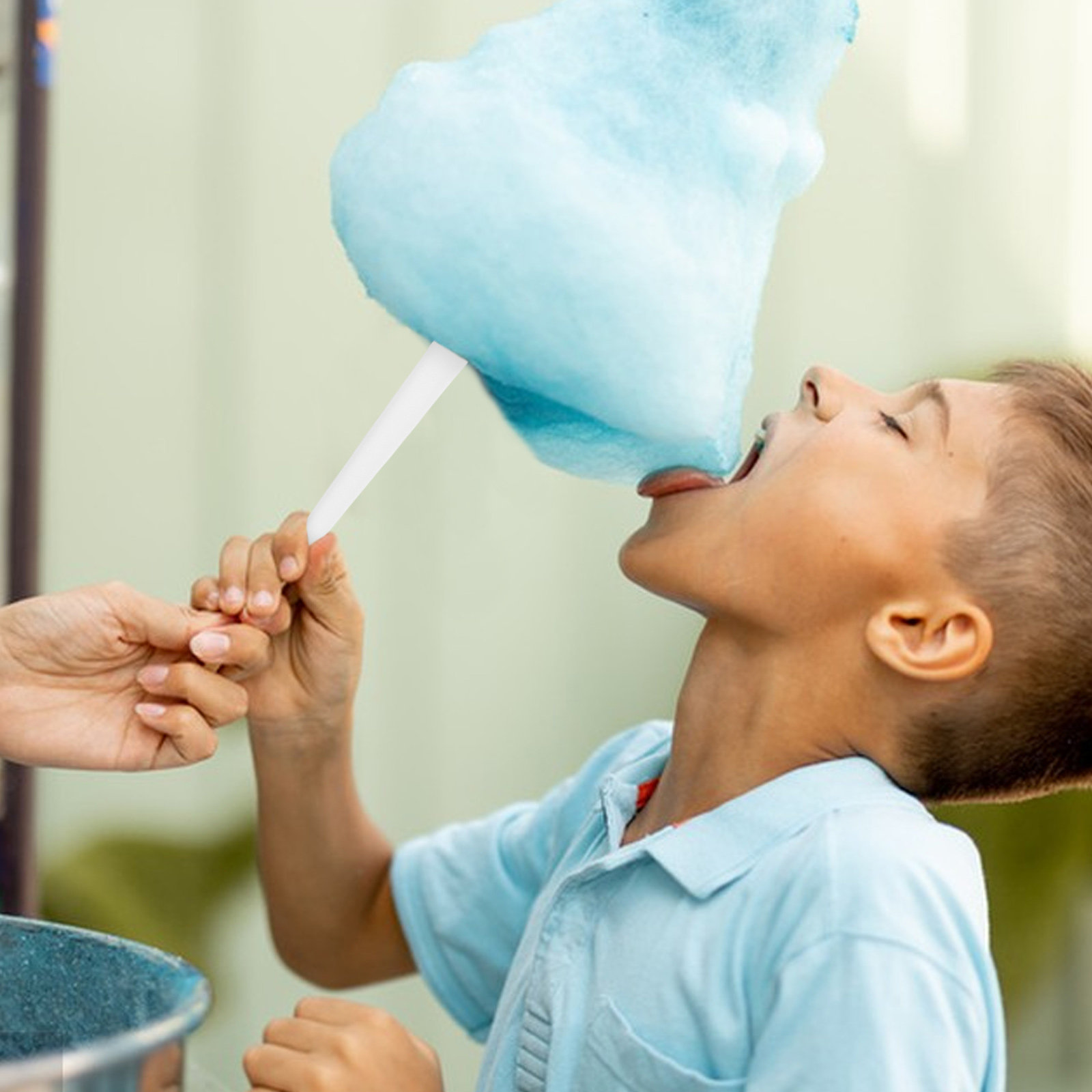 Cotton Candy Cone - 20 Buah Stik Permen Kertas Tahan