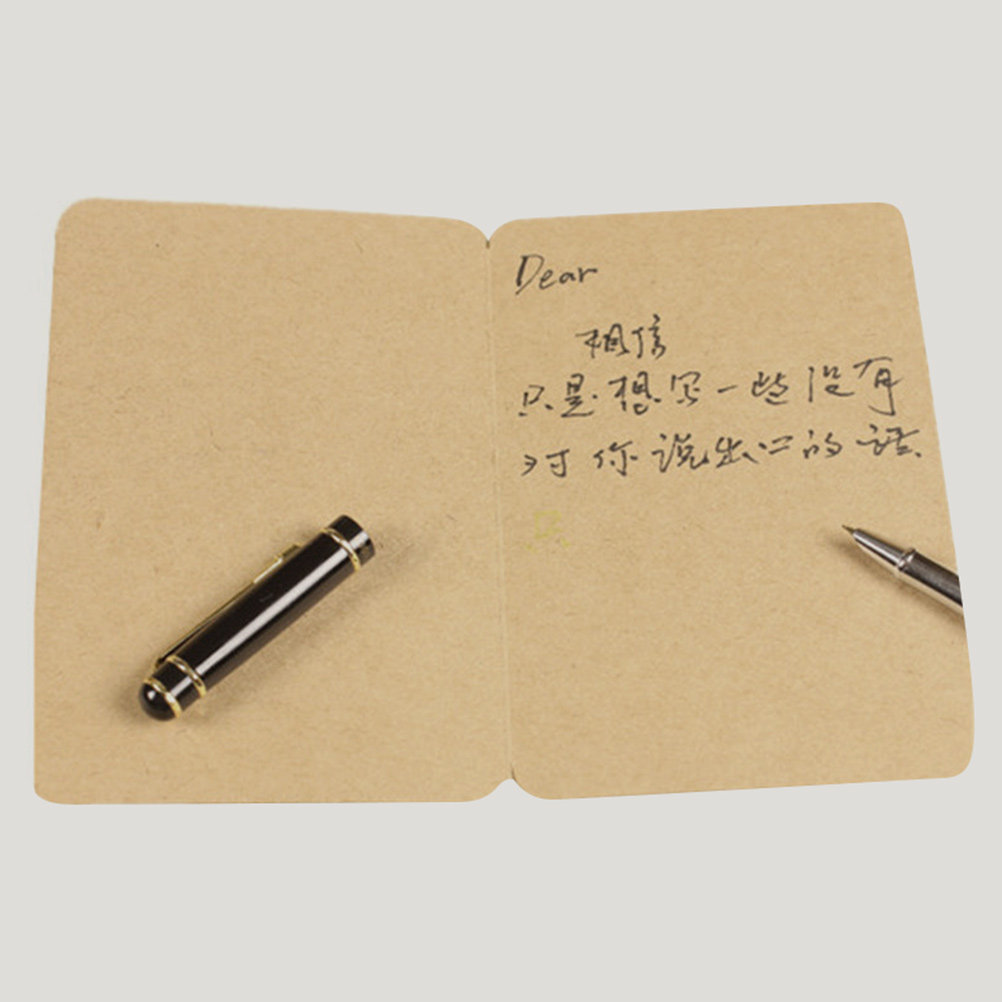 Papercraft Supply Invitation - 20 Buah Kartu Kosong Rustic Kertas