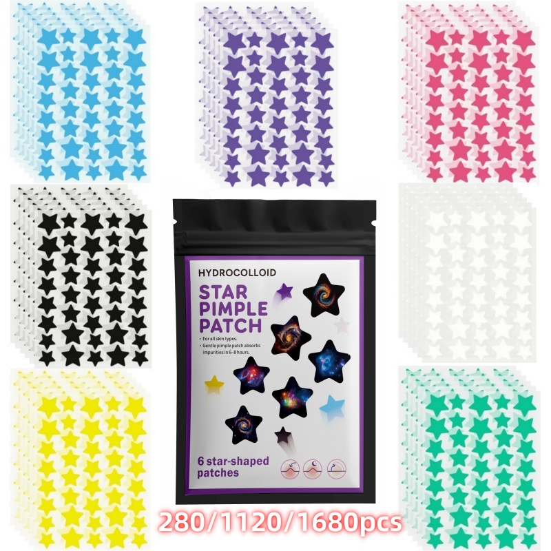 Event & Party Supply - 280/1120/1680PCS Plester jerawat hidrokoloid, Plester jerawat