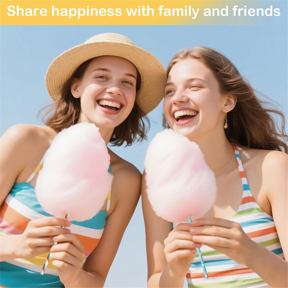 Cotton Candy Cone - ABZT 200 Buah Kerucut Permen Kapas,