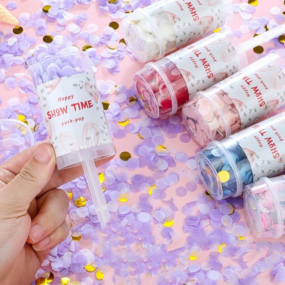 Confetti Cannon Tube - 1 Buah Perlengkapan Dekorasi Pesta Ulang