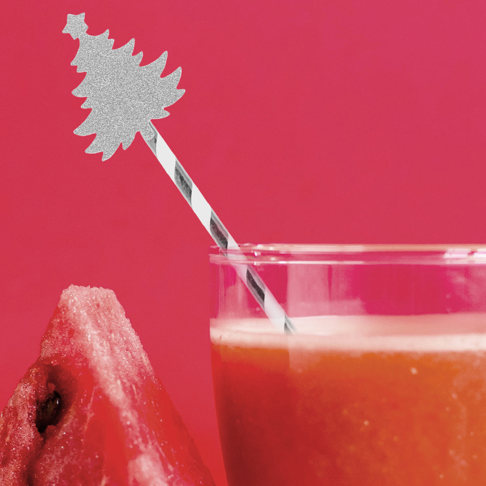Paper Straw Color - 25 Buah Sedotan Kertas Desain Pohon