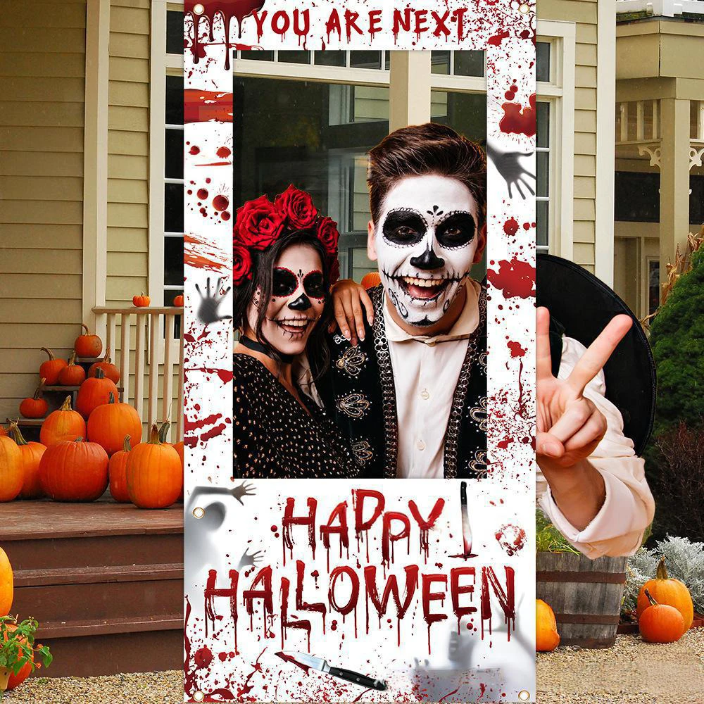 Photo Booth Frame - Latar Belakang Foto Runto Happy Halloween,