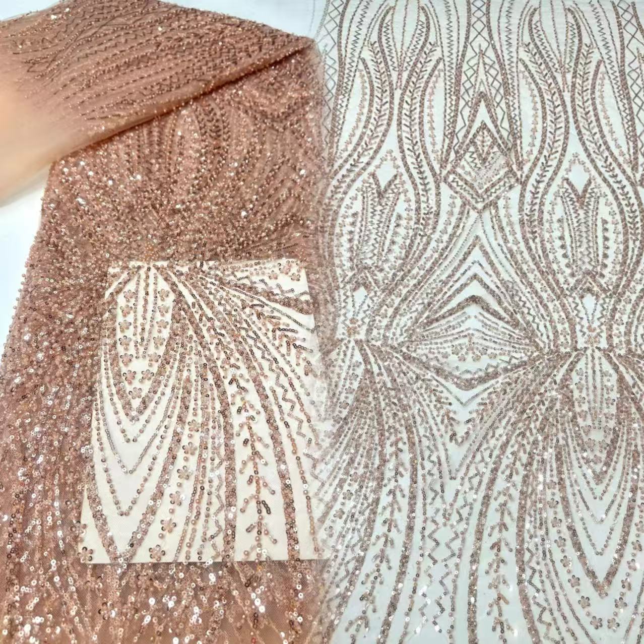 Glitter Tablecloth - Kain Renda Afrika Bordir Manik-manik Payet