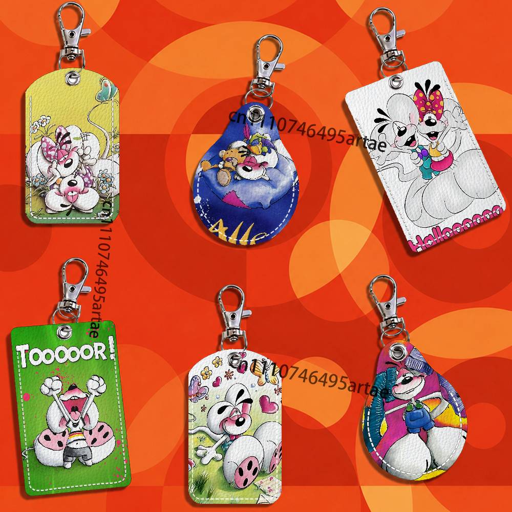 Party Favor Bag - Gantungan Kunci Kartu D-Diddl Kartun Tikus,