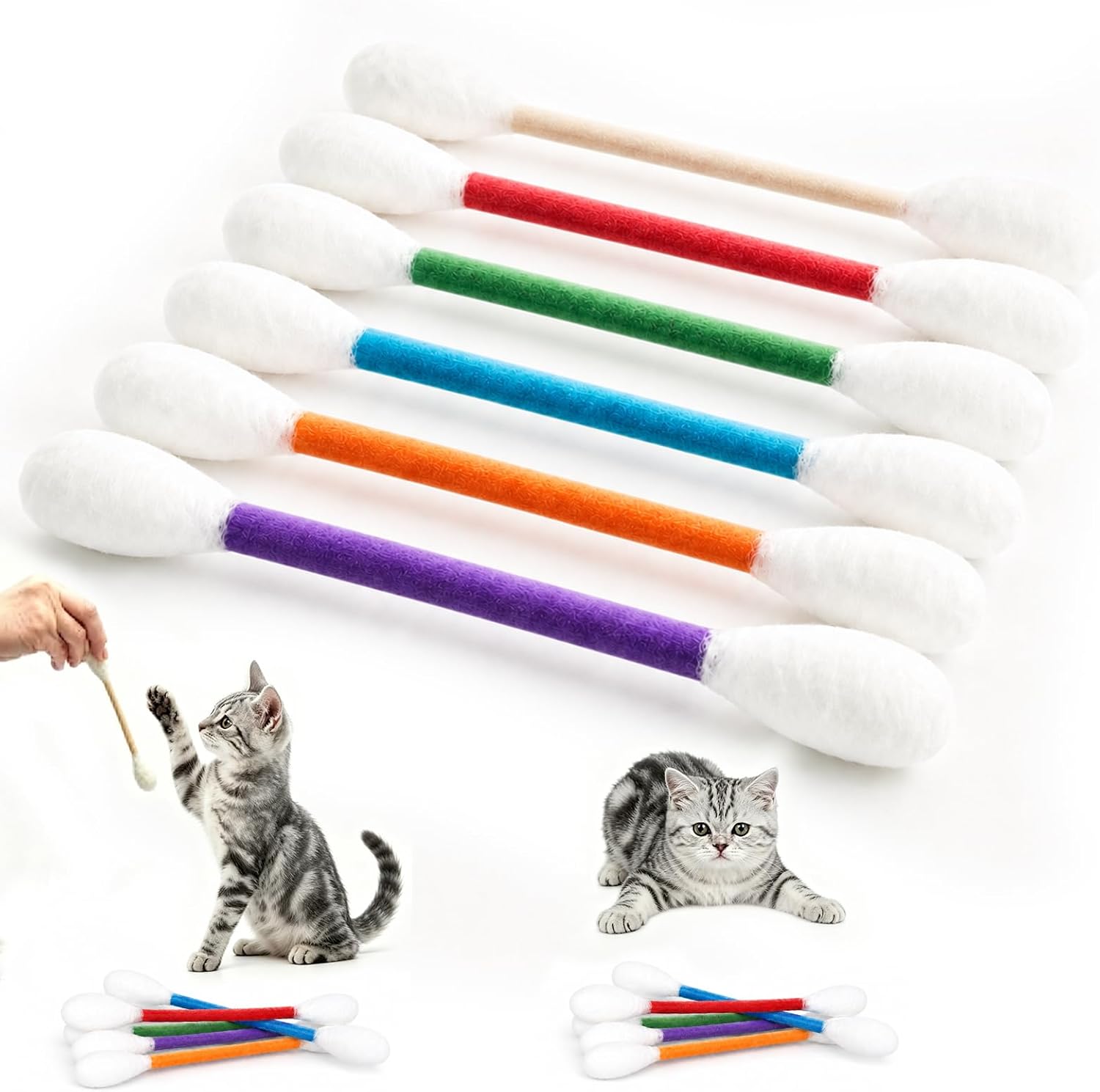 Cotton Candy Cone - Mainan kucing kreatif berbentuk permen kapas