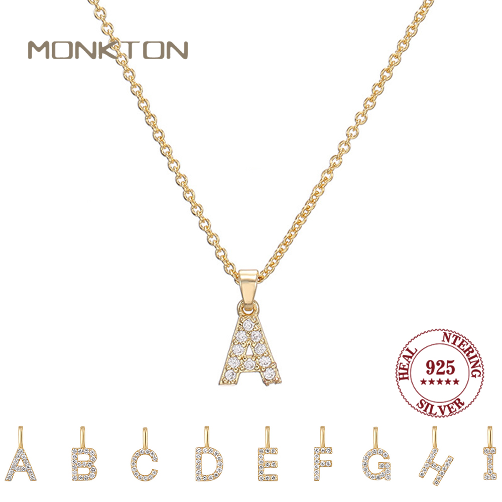 Event Z - Monkton S925 Kalung Liontin Huruf A-Z