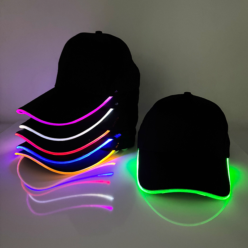 Event Party Dj - Topi bisbol menyala trendi LED bercahaya
