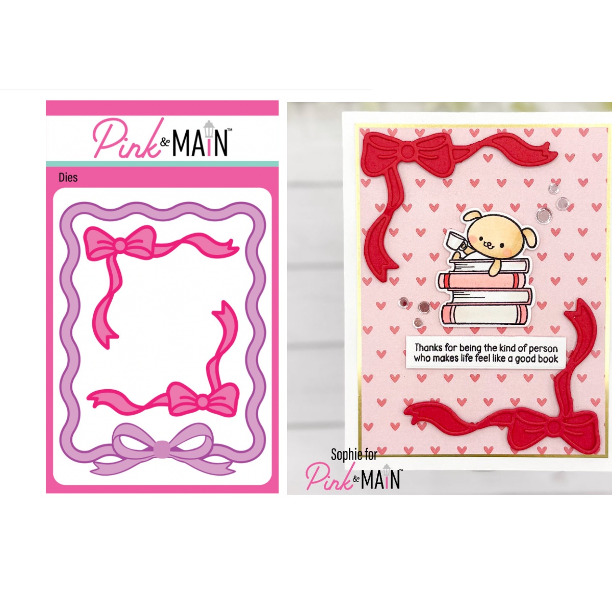 Papercraft Supply Ribbon - Pita dan Bingkai Busur, Cetakan Logam