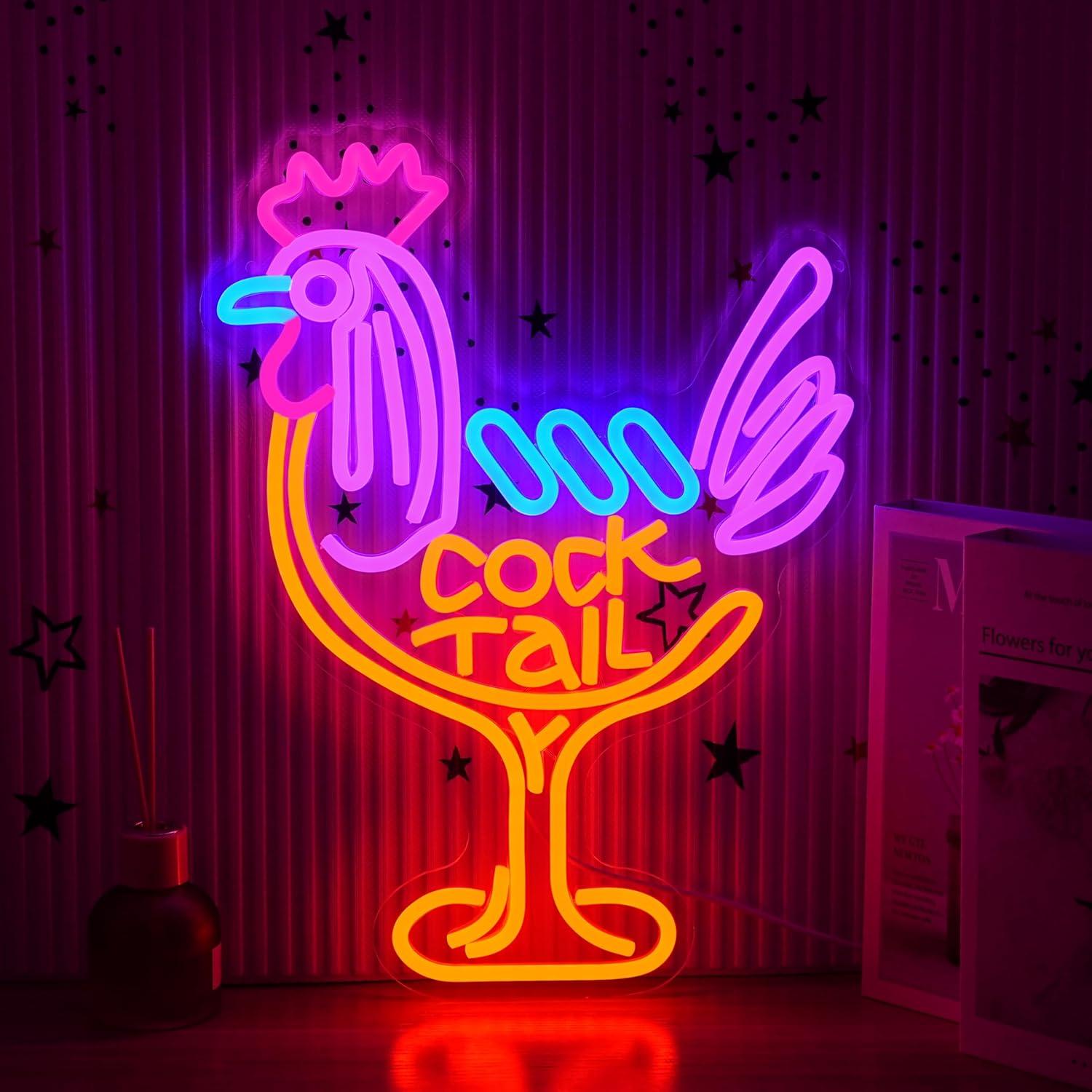 Neon Sign Party - Lampu LED Neon Sign Cocktail USB