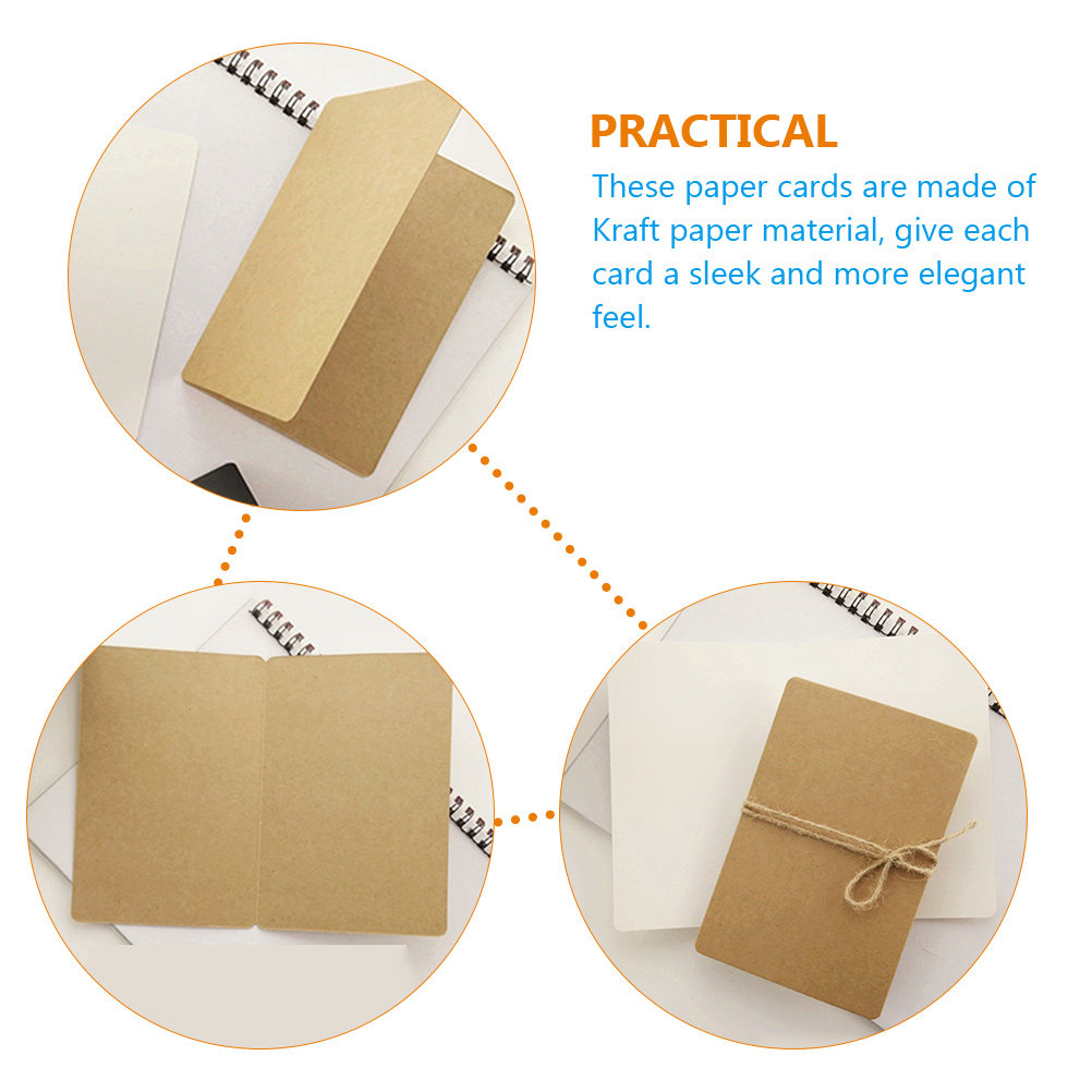 20 Buah Kartu Kosong Rustic Ke - Papercraft Supply Invitation ulasan dan harga