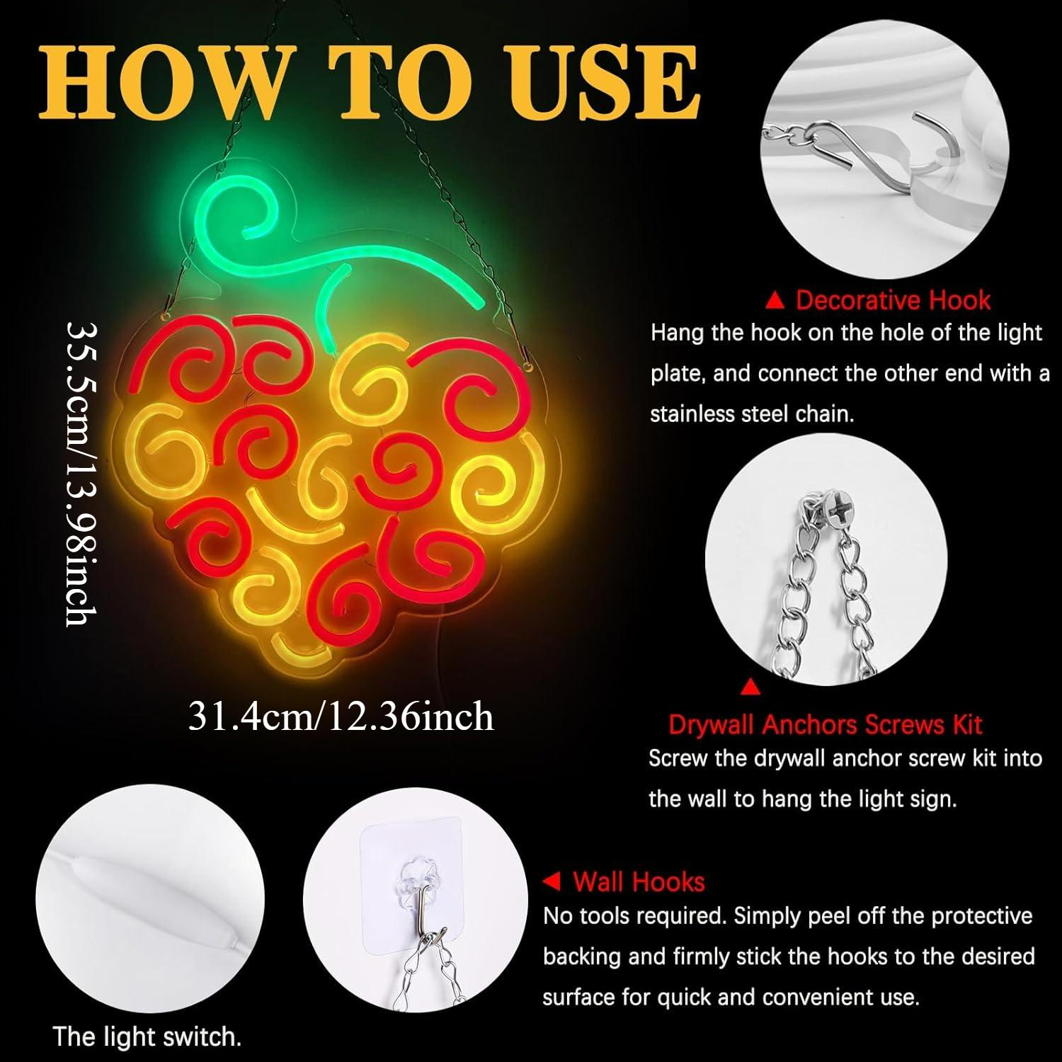 Lampu LED USB Cyber Fruit Neon - Neon Sign Party ulasan dan harga