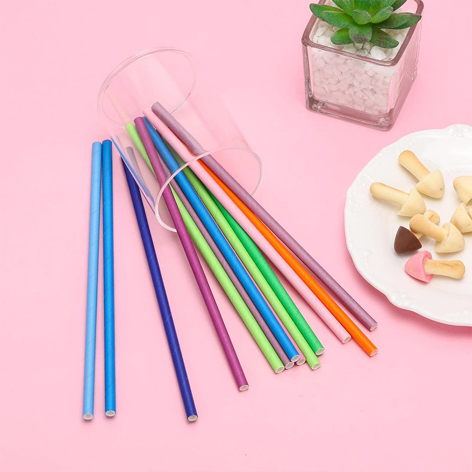 25/50/100PCS Sedotan Kertas Se - Paper Straw Color ulasan dan harga