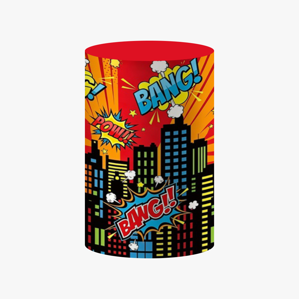 Penutup Silinder Pahlawan Supe - Dessert Table Backdrop ulasan dan harga