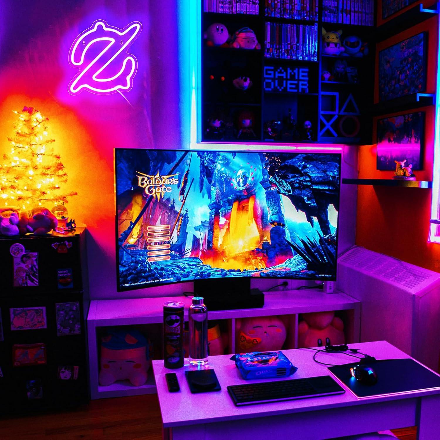 Lampu Neon Gaming Scholar Bert - Neon Sign Party ulasan dan harga