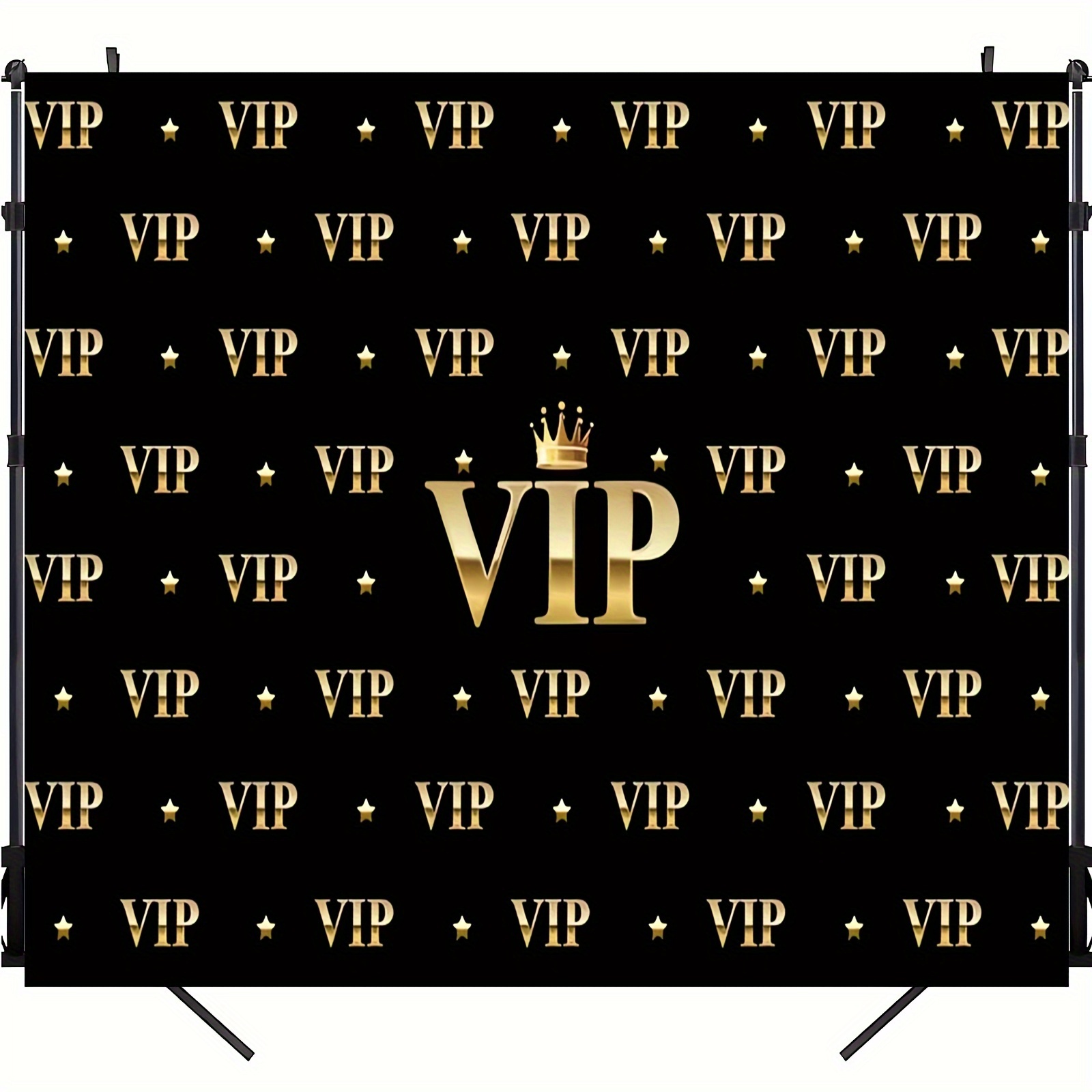 VIP Royal Crown Black Gold Tap - Party Banner Gold ulasan dan harga