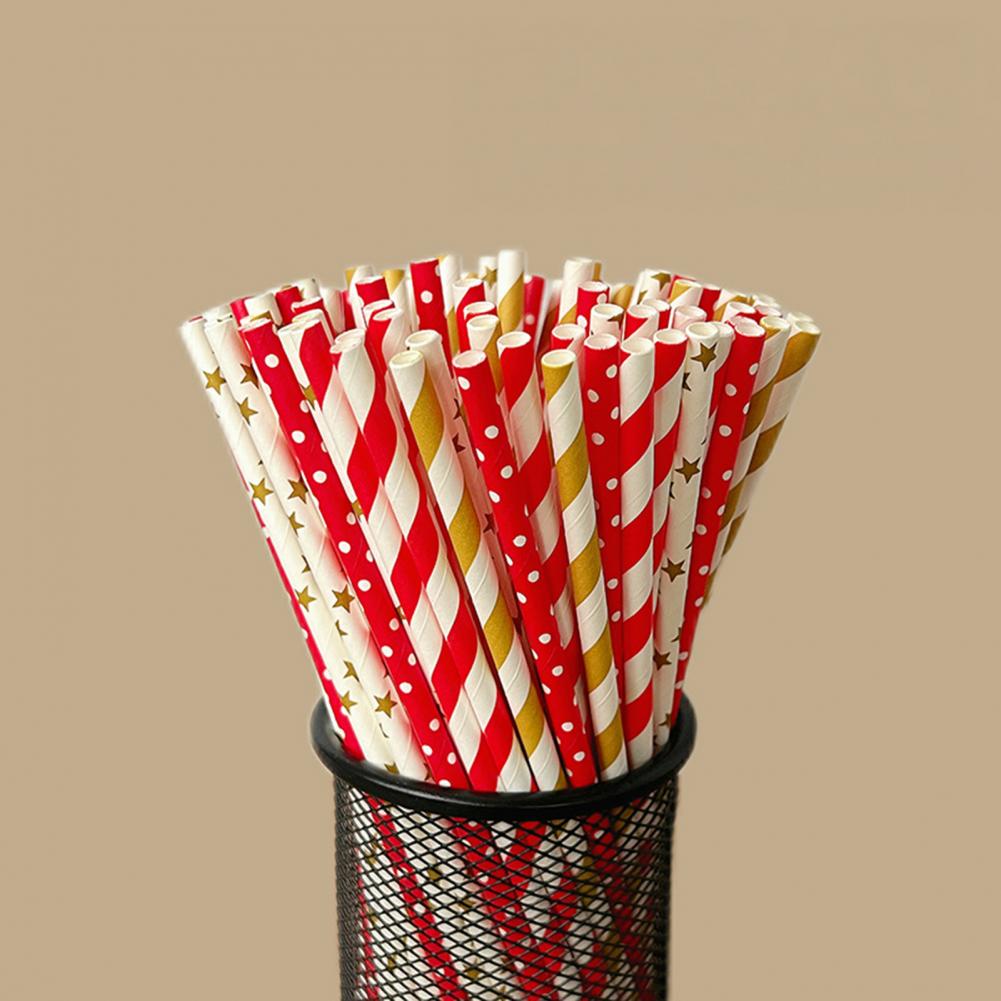 100 Buah Sedotan Sekali Pakai  - Paper Straw Color ulasan dan harga