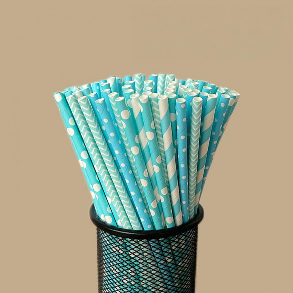 100 Buah Sedotan Sekali Pakai  - Paper Straw Color ulasan dan harga