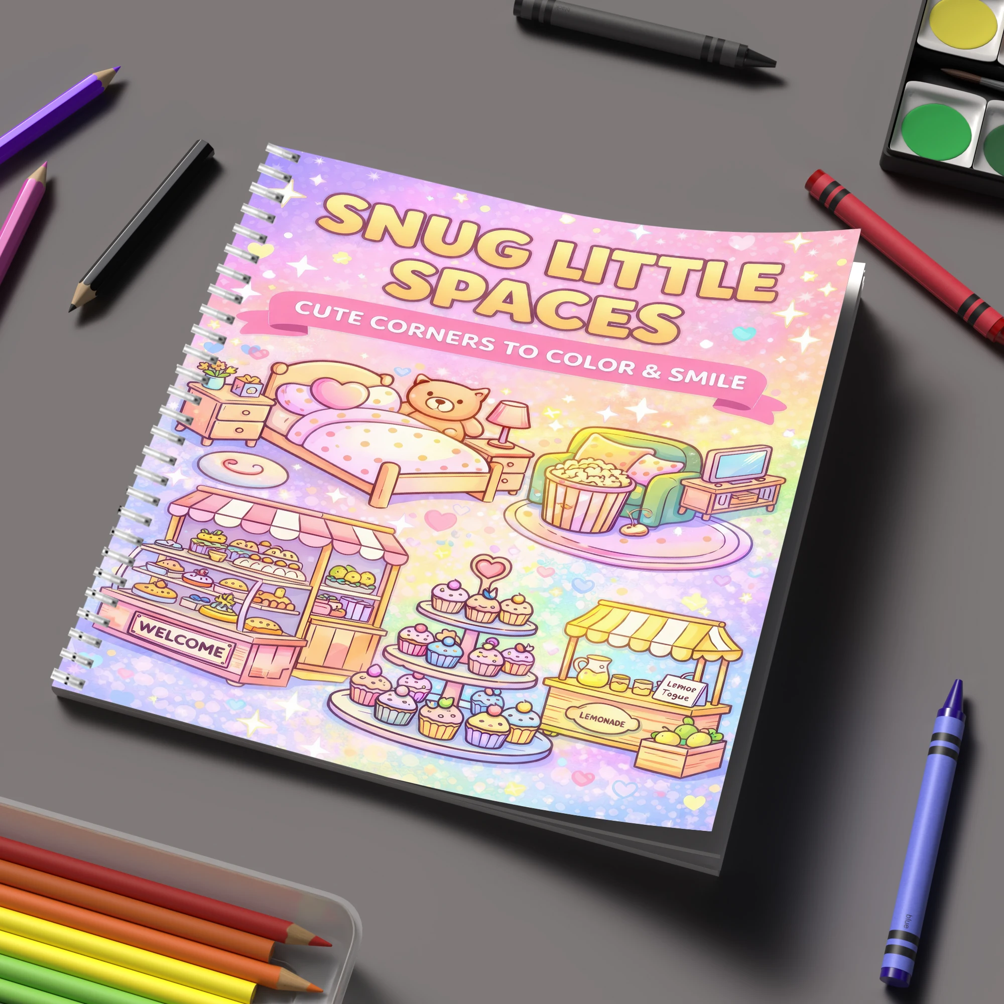 Buku Mewarnai Little Spaces un - Supply Event ulasan dan harga