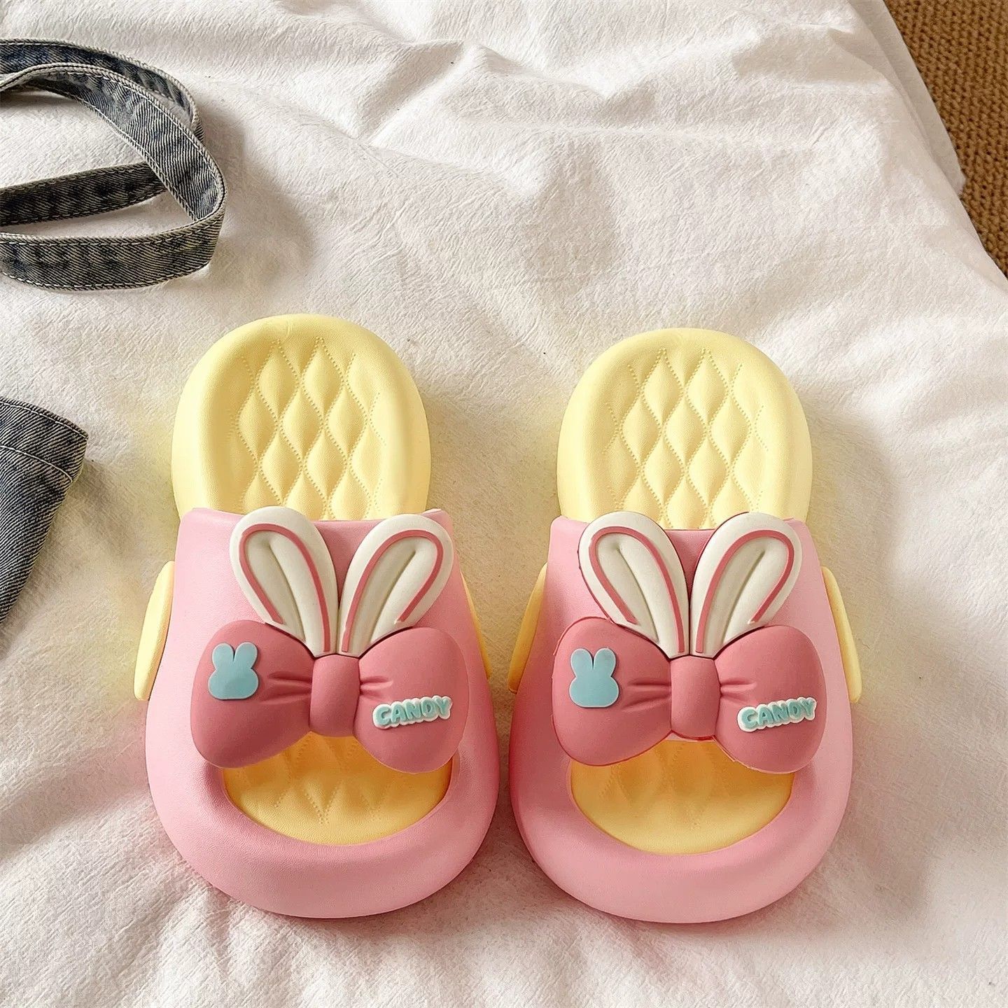 Sandal Platform Telinga Kelinc - Cotton Candy Cone ulasan dan harga