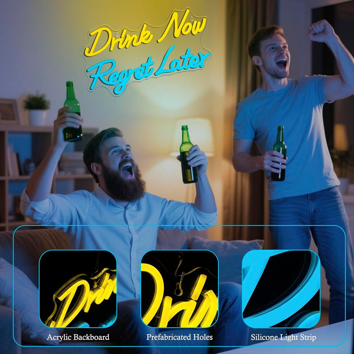 Lampu LED Neon Sign Beer Minum - Neon Sign Party ulasan dan harga
