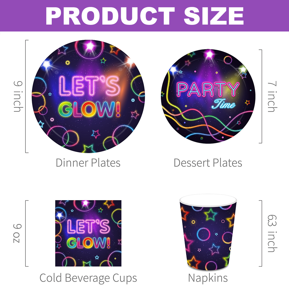 Perlengkapan Pesta Neon Glow:  - Let'S Party Event Supply ulasan dan harga