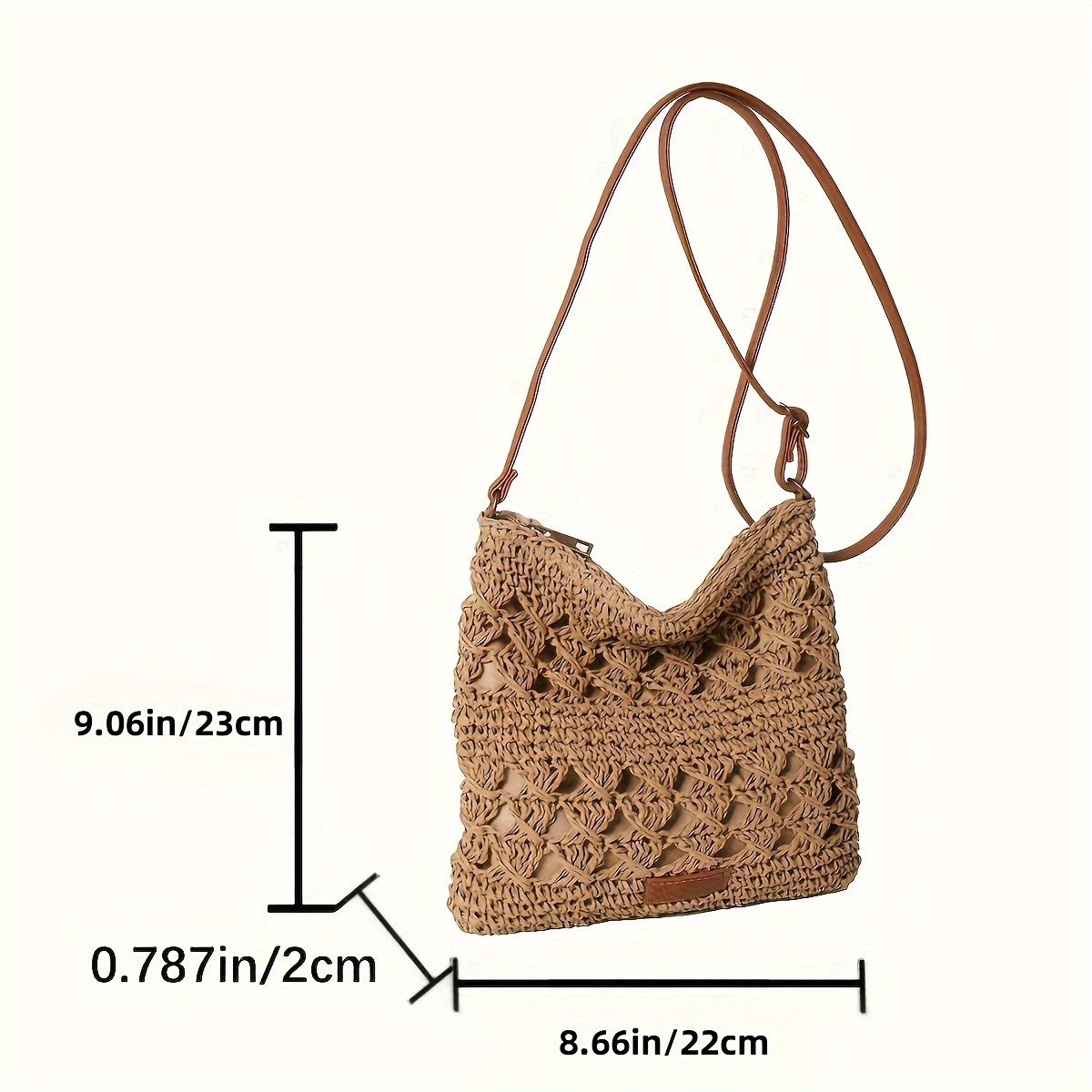 Tas Selempang Jerami Kertas Bu - Paper Straw Color ulasan dan harga