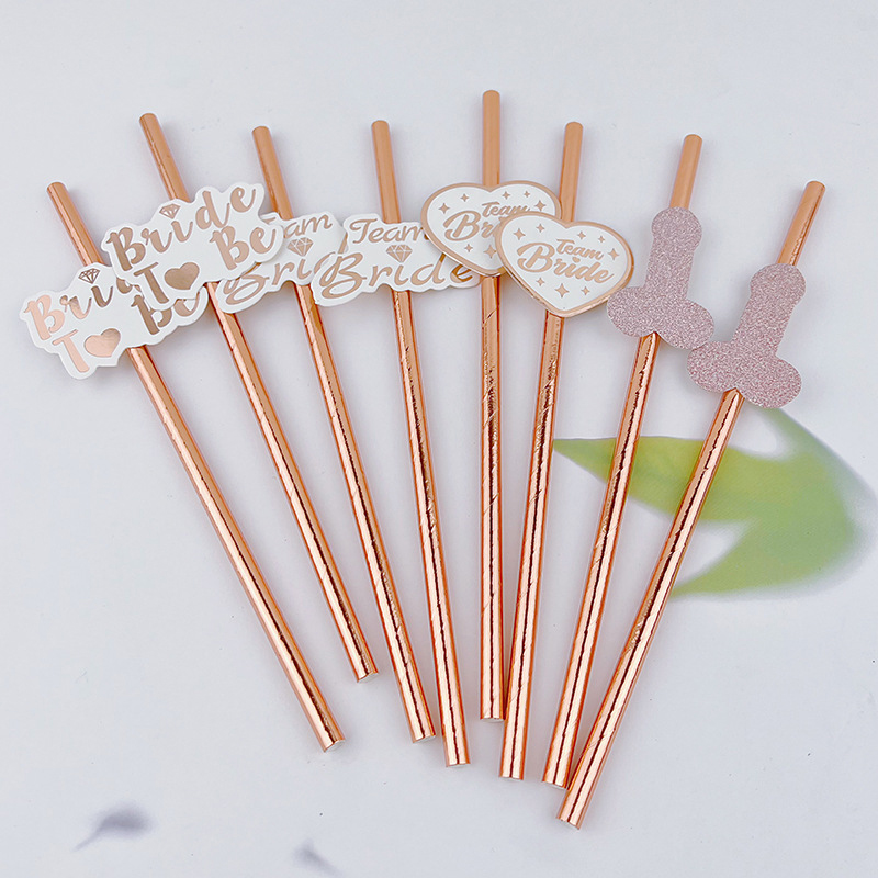 10 buah Tim pengantin jerami e - Paper Straw Color ulasan dan harga