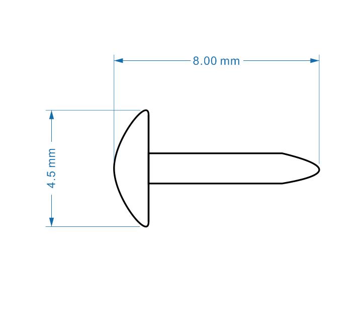 500 Pcs 4.5 Mm Logam Putih Bra - Papercraft Supply Invitation ulasan dan harga
