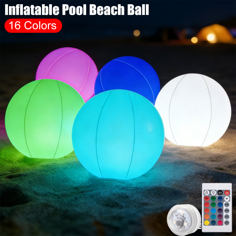 Bola Pantai Kolam Renang Tiup  - Led Balloon Light ulasan dan harga