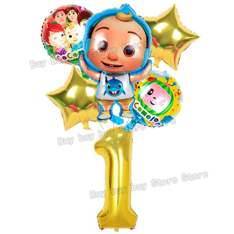 Cocomelons Set Balon Angka Dek - Supply Event ulasan dan harga