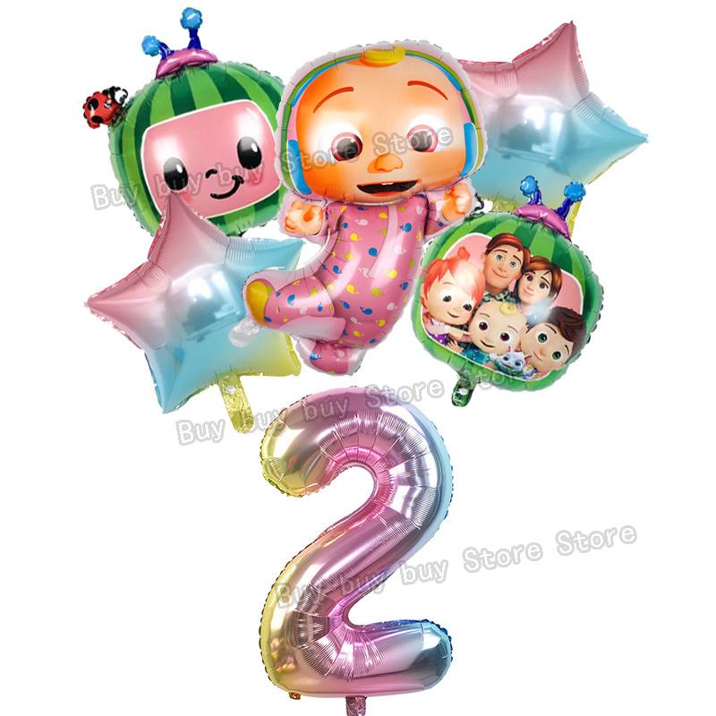 Cocomelons Set Balon Angka Dek - Supply Event ulasan dan harga