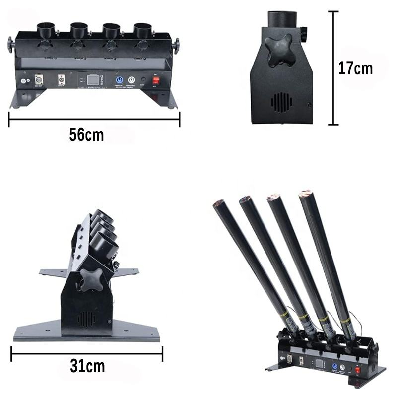 Meriam Konfeti Elektrik 4-Tube - Confetti Cannon Tube ulasan dan harga