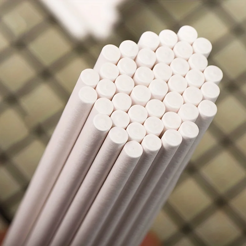 100 Buah, Stik Kue Kertas Kraf - Paper Straw Color ulasan dan harga
