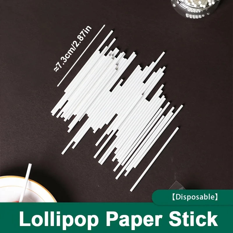 100 Buah, Stik Kue Kertas Kraf - Paper Straw Color ulasan dan harga