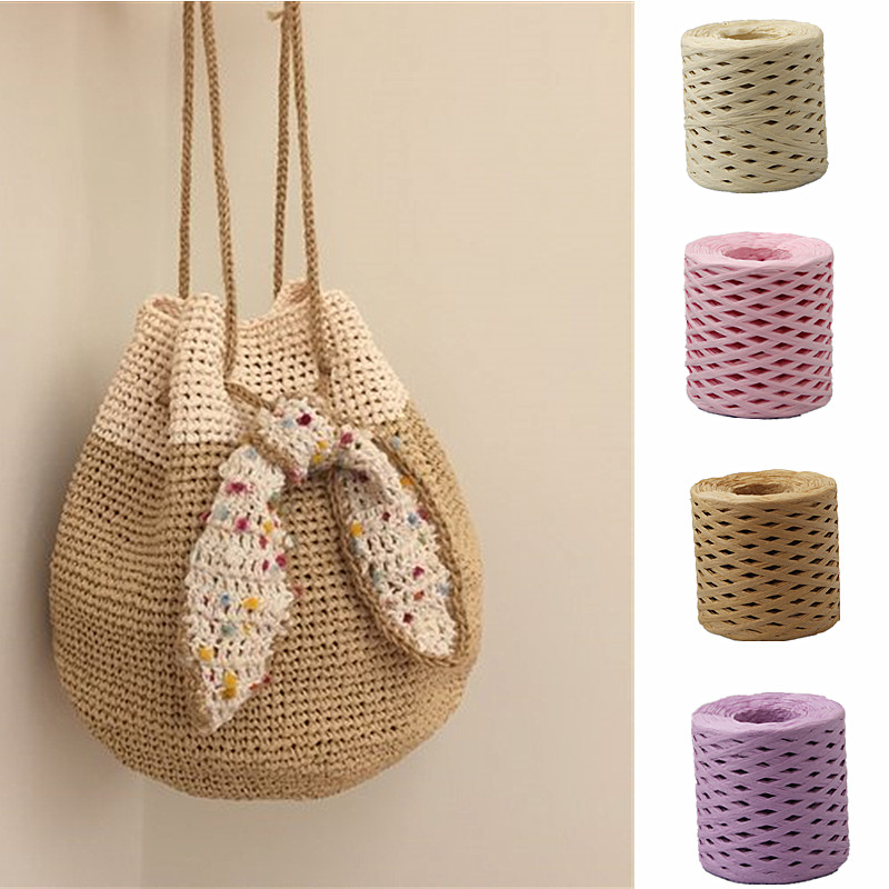 200m benang rafia tali pita al - Papercraft Supply Ribbon ulasan dan harga