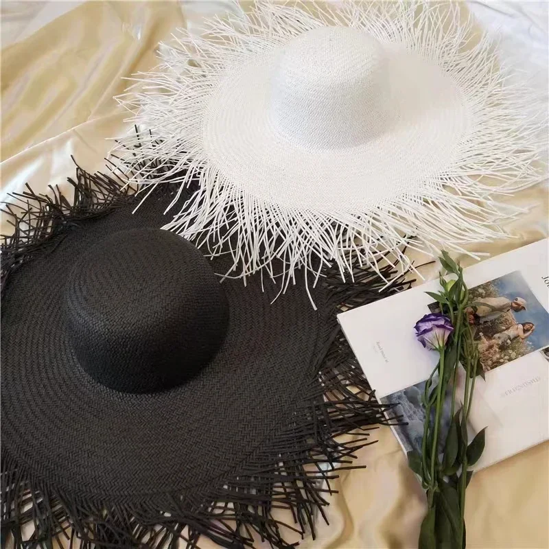 Topi matahari warna polos bert - Paper Straw Color ulasan dan harga