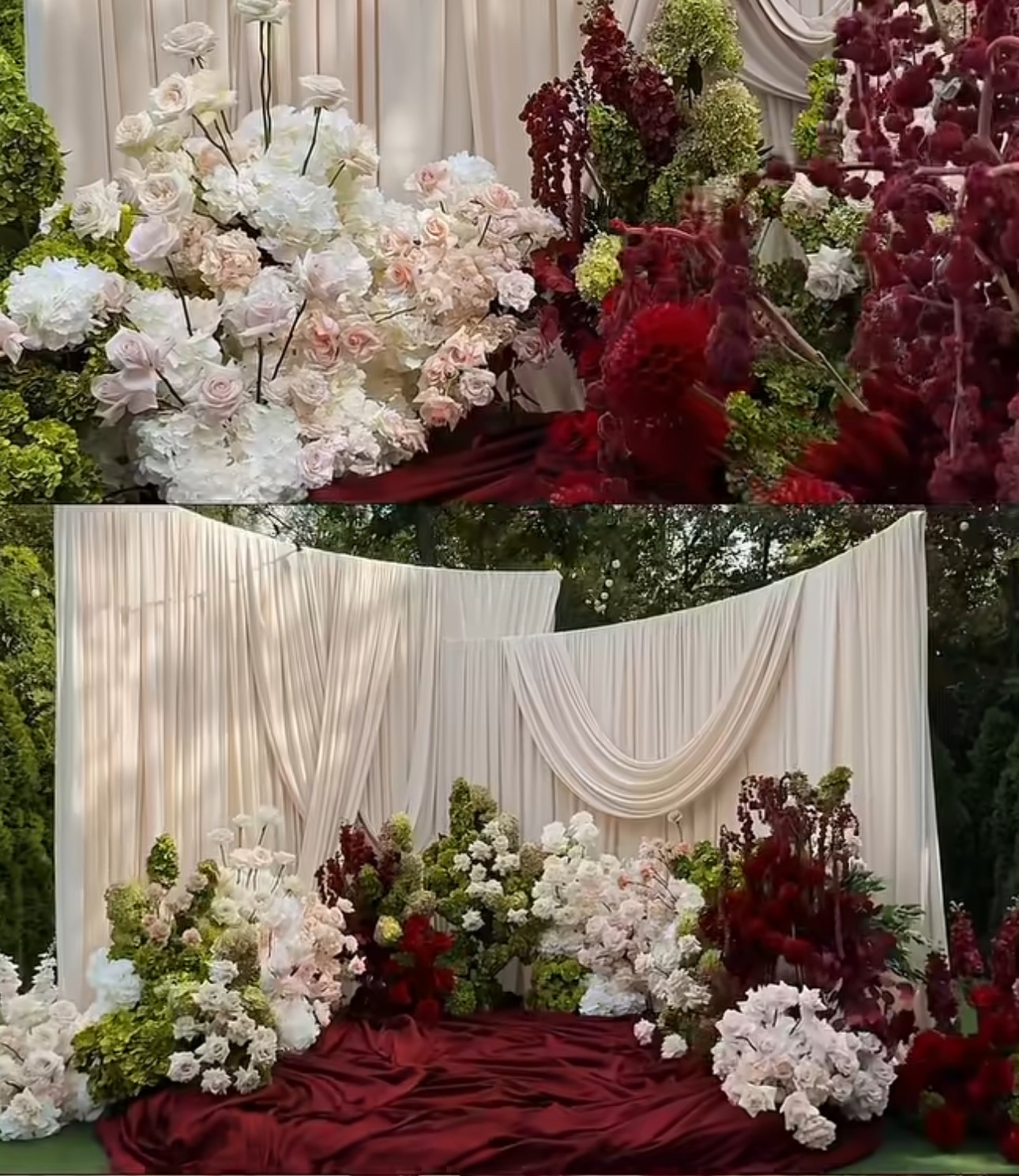 Backdrop Panggung Pernikahan B - Party Event Supplier ulasan dan harga