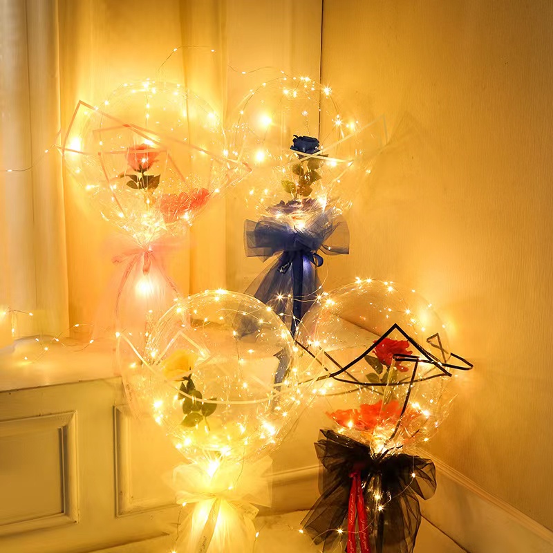 LED Balon Bercahaya Buket Mawa - Led Balloon Light ulasan dan harga