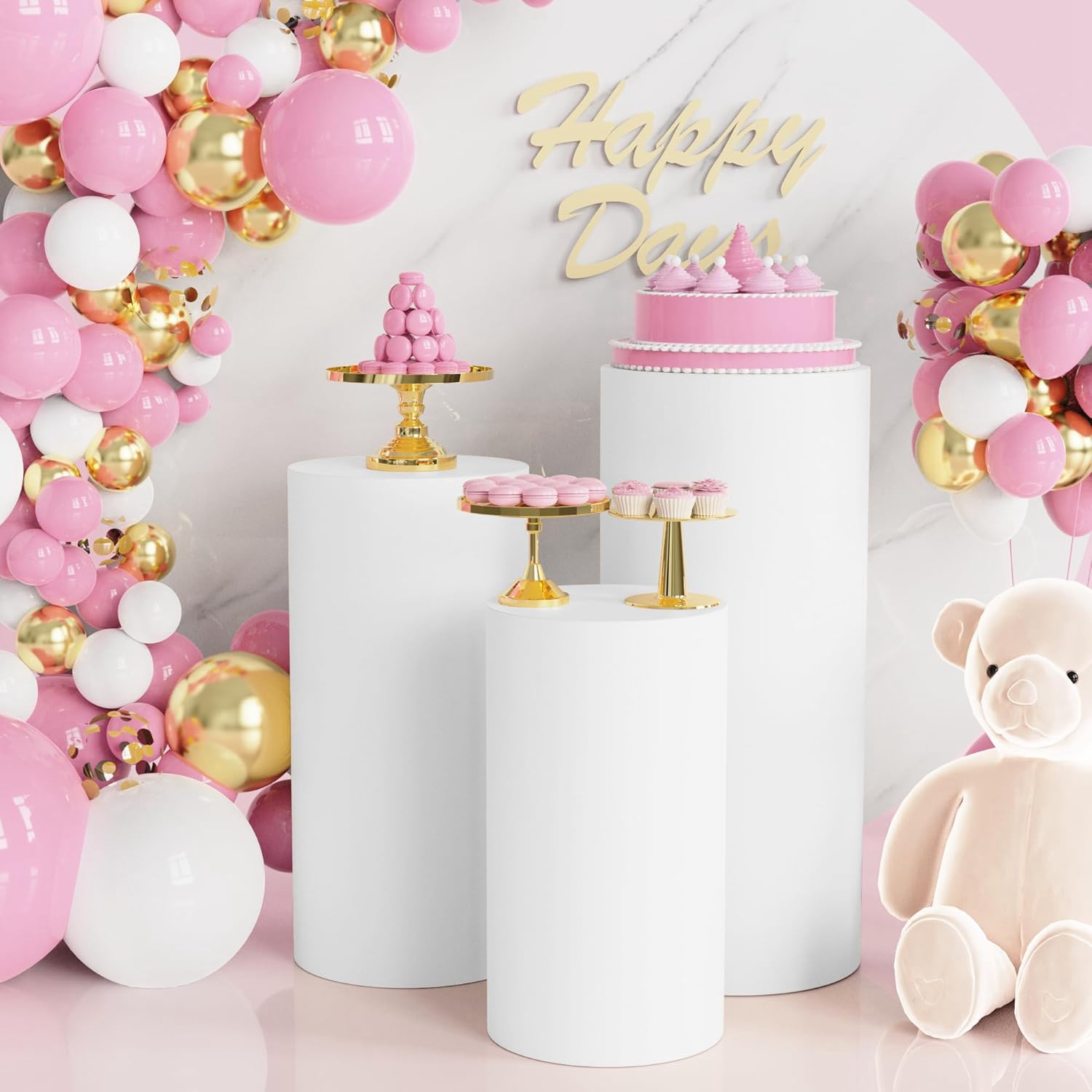 Yeele 1 Buah/3 Buah/5 Buah Pen - Dessert Table Backdrop ulasan dan harga
