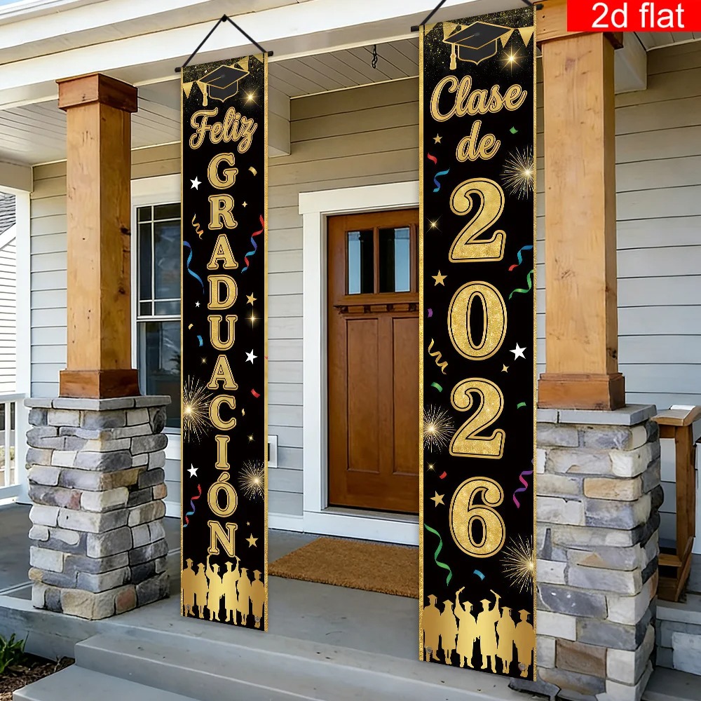 Spanduk Wisuda Kelas 2026 Feli - Party Banner Gold ulasan dan harga