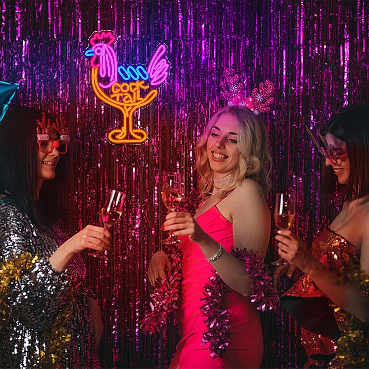 Lampu LED Neon Sign Cocktail U - Neon Sign Party ulasan dan harga