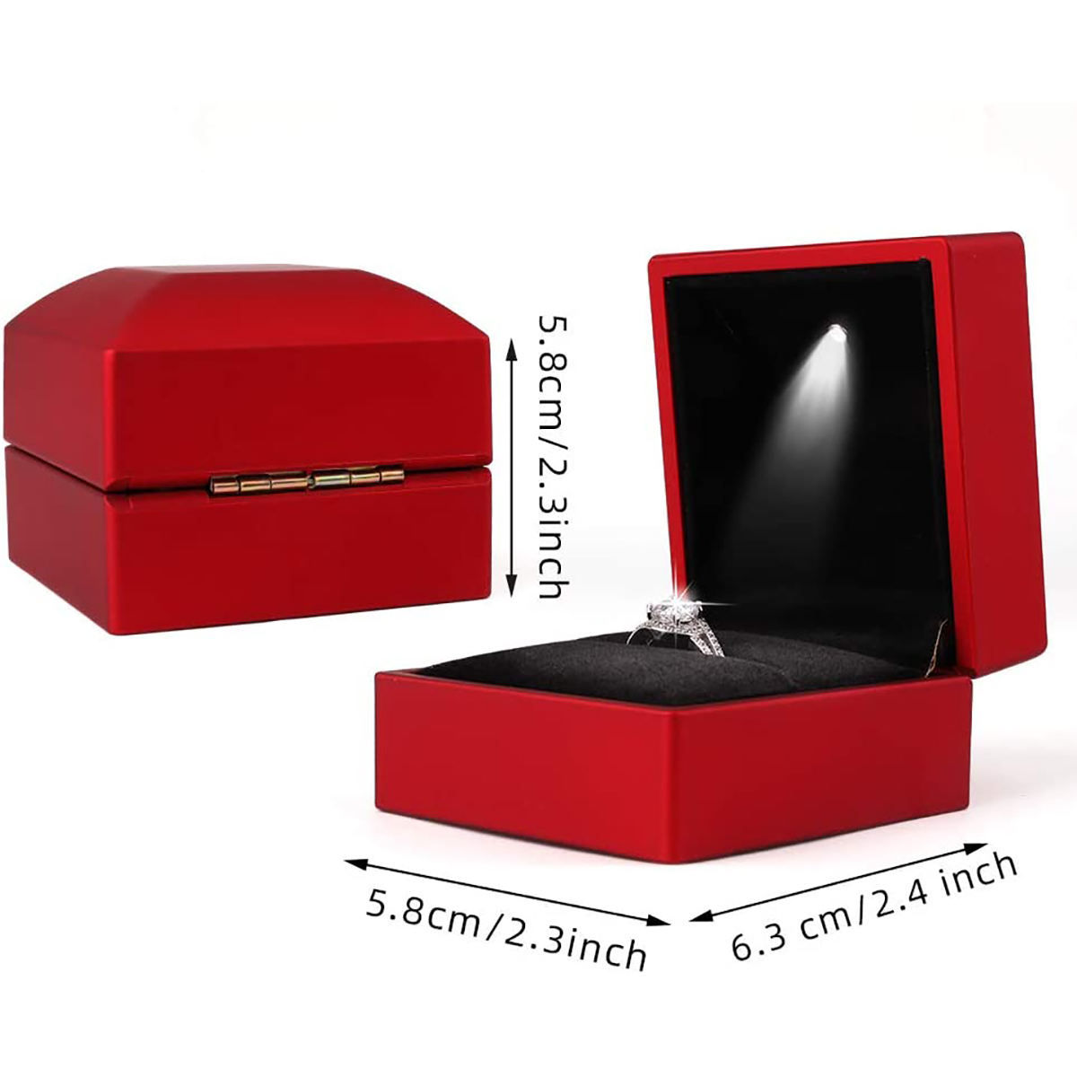 Kotak Cincin LED Cahaya Propos - Event Z ulasan dan harga